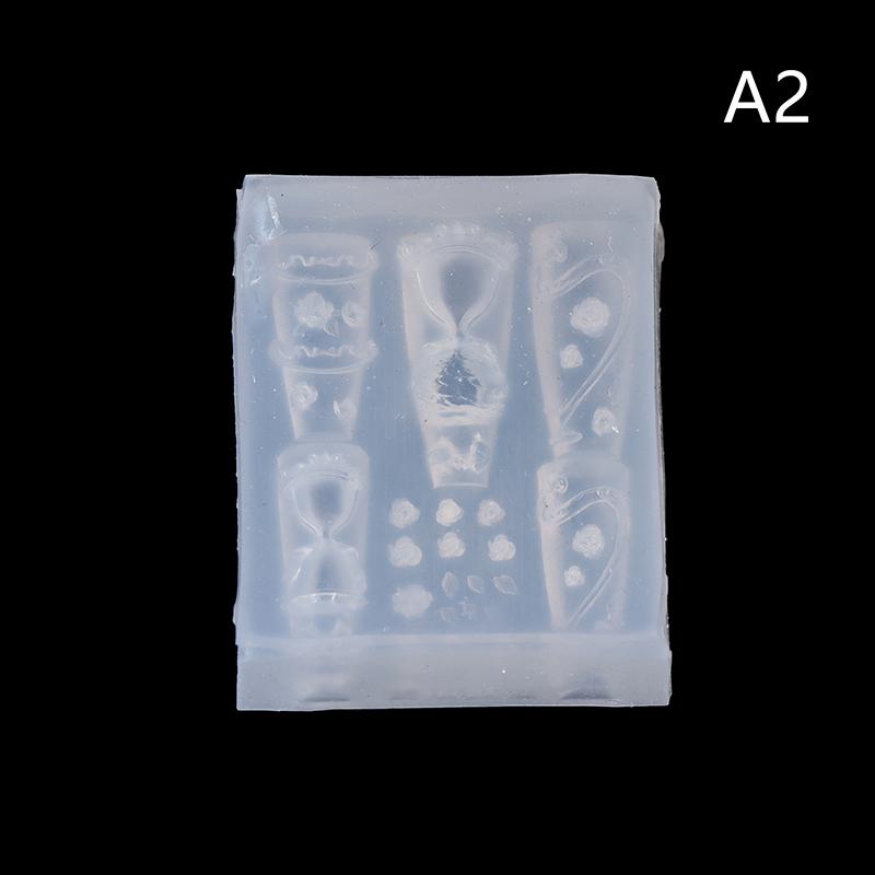 Silicone Nail Mold Rose Hourglass Shape Nail Seal DIY Design Stereoscopic Stamping Plate for Nail Art Decorations Salon Use