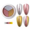 Aurora Triple-Color Nail Mirror Powder Set