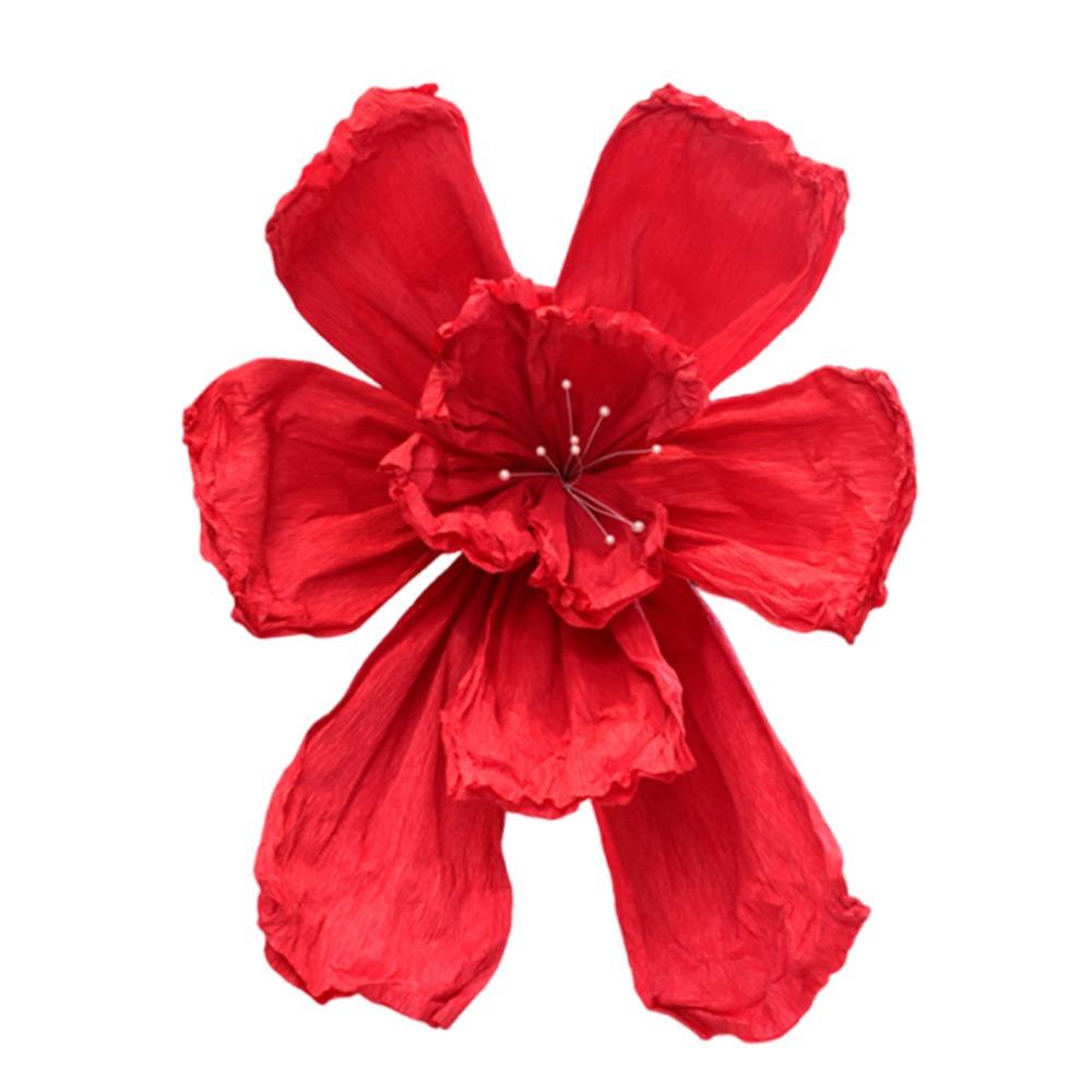 Decorative Paper Crane Paper Crane Flower Pathway Hanging Banner Artificial Flower Hand Crumpled Paper Banner Large Iris