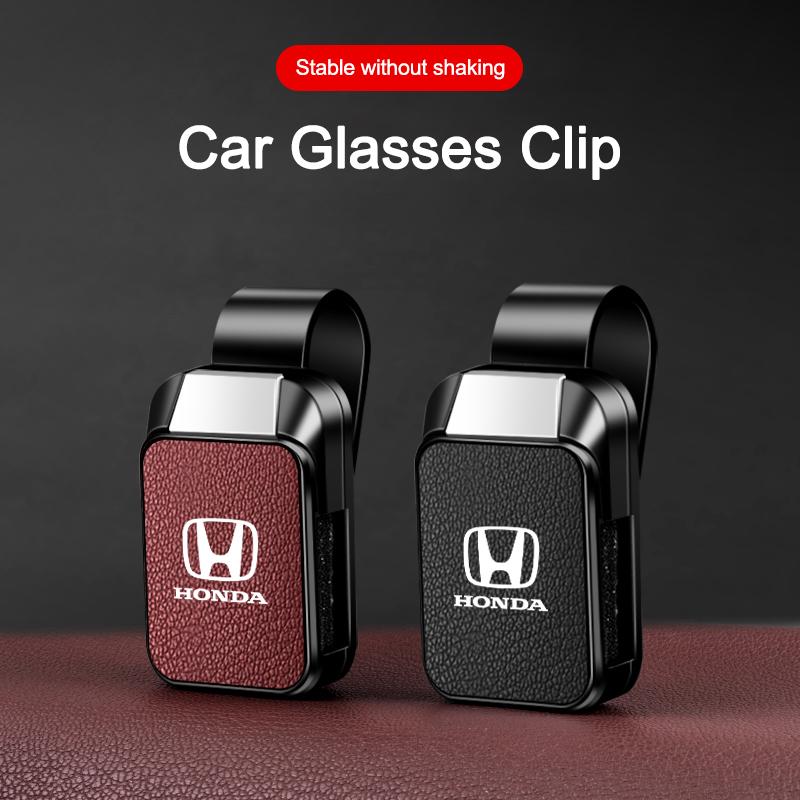 New Car Sun Visor Glasses Sunglasses Storage Clip Visor For Honda Civic XR-V CR-Z CRV HRV City Accord Legend Jazz RR VTi Fit akx256