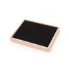 Velvet Wood Rings Tray 48 Grids Ring Earring Holder Earrings Display Tray  Jewelry Storage Box