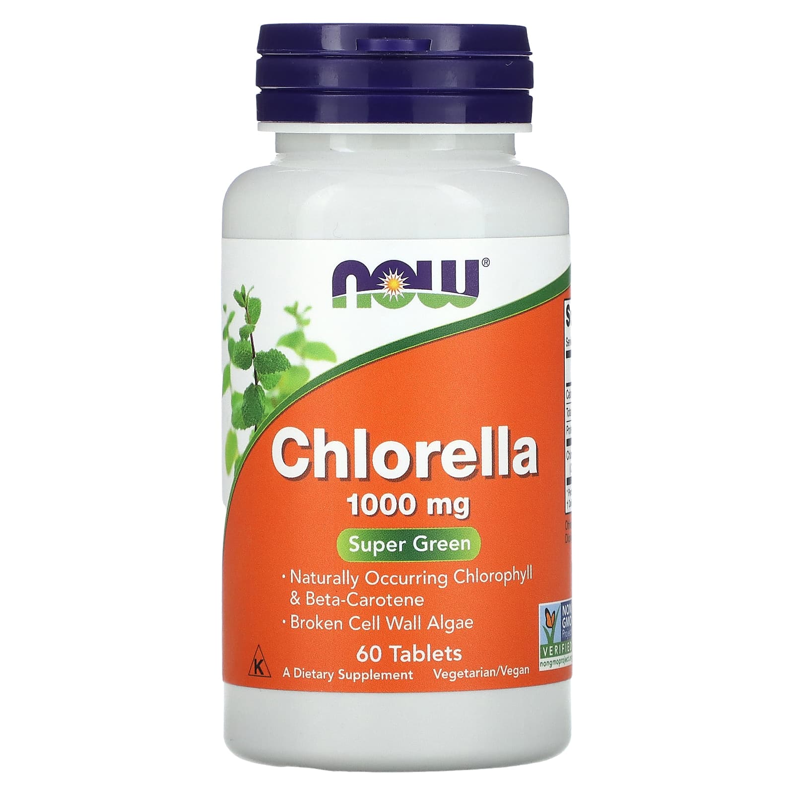 

Chlorella, 1,000Mg, 60 Tablets