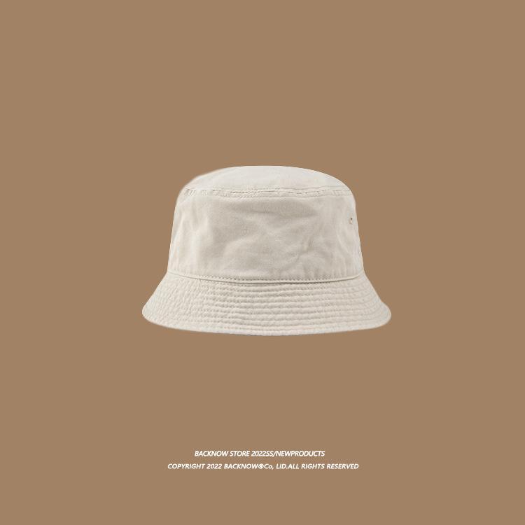 Frühling und Sommer Retro einfarbiger Sonnenhut Fischerhut weicher Oberteil schwarzer Beckenhut Herren und Damen vielseitig gesichtsklein kleine Krempe