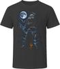 Grim Reaper Howling At the Moon Vintage Halloween Horror Gift T Shirt