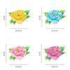 1Pcs Elegant Classical Style Flower Lapel Pin Exquisite Luxury Peony Flower Brooch For Suit Cheongsam Sophisticated Taste