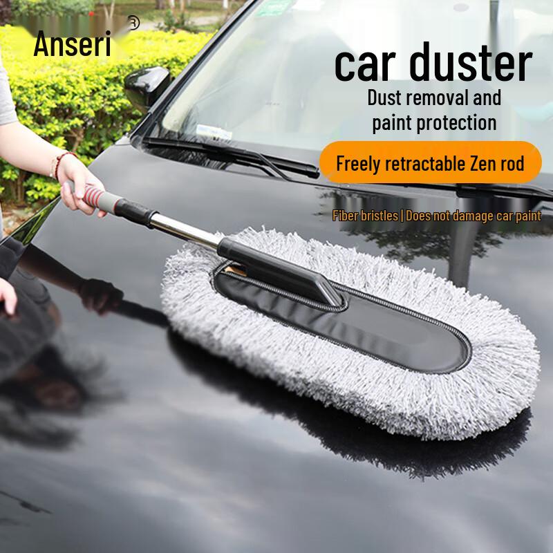 Ansaierui Retractable Microfiber Car Duster and Wash Mop