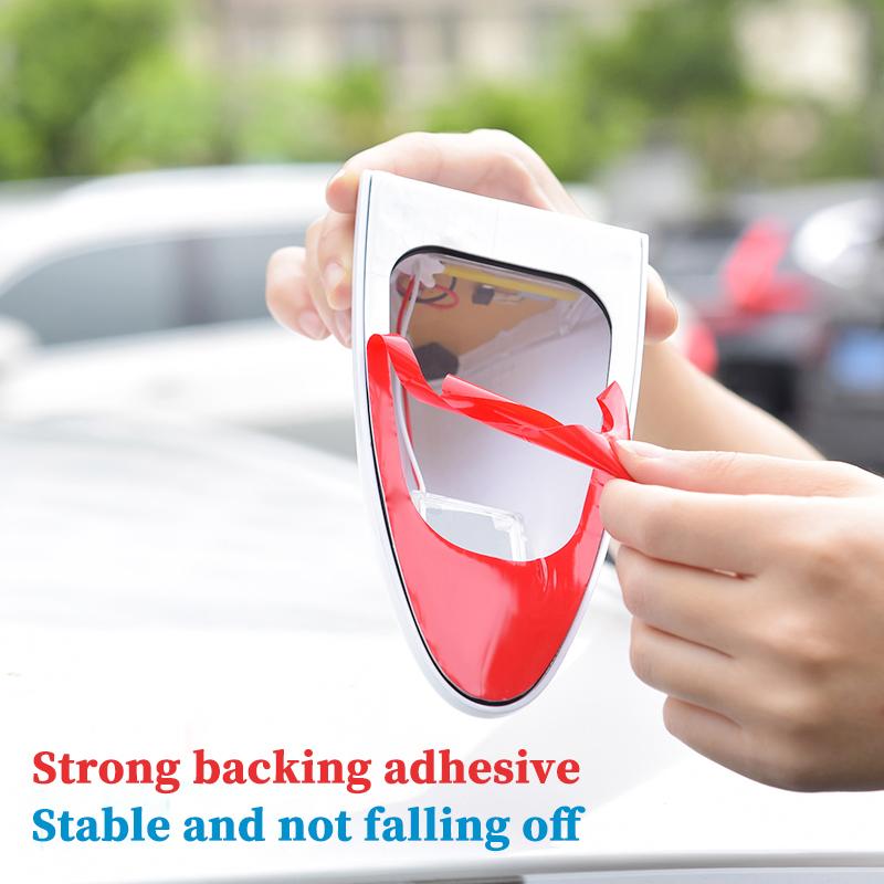 Solar Anti Rear End Collision Flashing Light LED Warning Light Car Shark Fin Antenna Modified General Motors Decorative Light