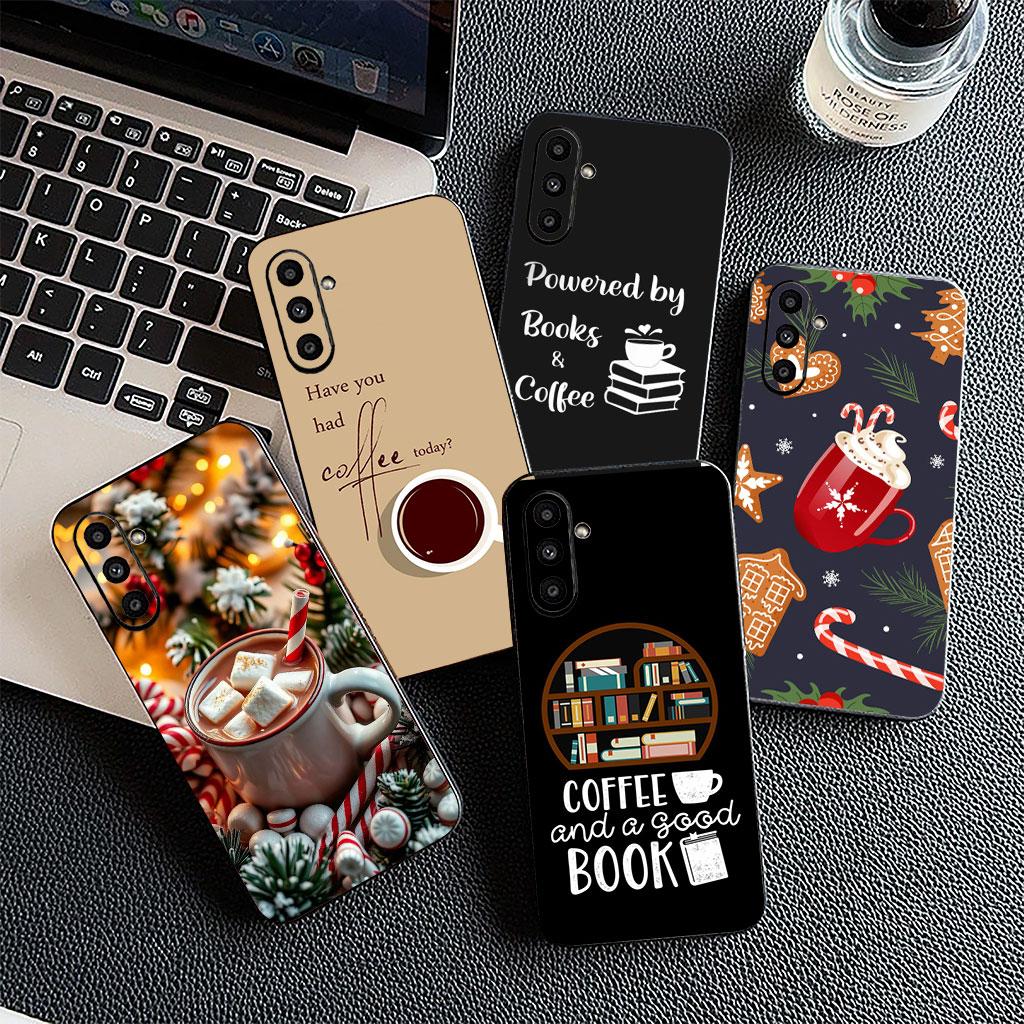 Cover for Motorola Moto Edge 70 60 Fusion NEO Pro G Stylus G56 G96 G52 G04 G05 20 Phone Case OK But First Coffee Book Christmas