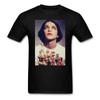 Placebo Brian Molko Con Flores Negro Para Verano Camisetas Mujer