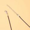 50Pcs Braided Adjustable Black Leather Rope Wax Cord DIY Handmade Necklace Pendant Lobster Clasp String Cord Jewelry Chain