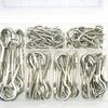 115pcs Multipurpose Stainless Steel Hanging Hooks Assorted Sizes Ceiling Hook