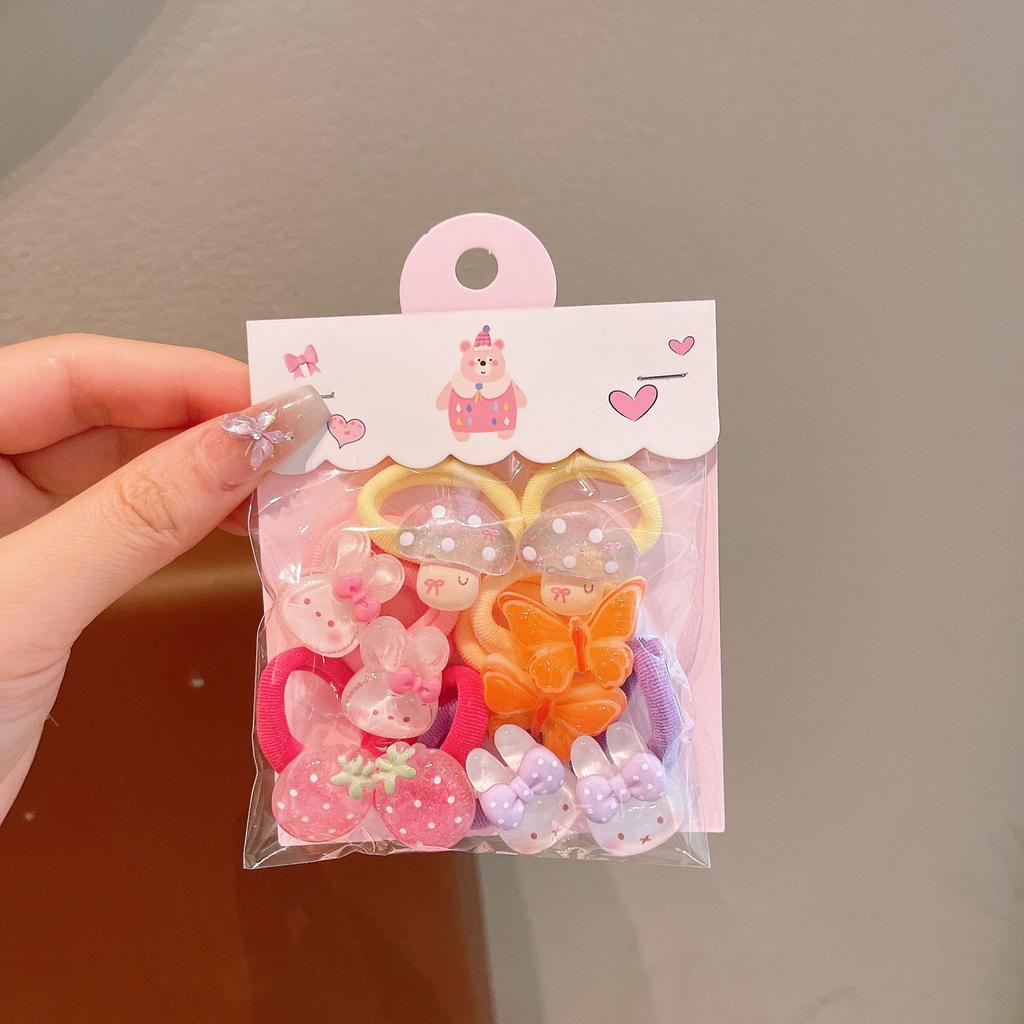 Sweet Children'S Cartoon Hair Band Cute Baby Trumpet Tie Small Pull Rubber Band Hair Rope Girls Do Not Hurt Hair Rope