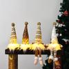 Knitted Golden Forest Man Doll with Lights - Christmas Decoration