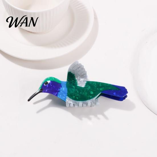 Bird Shaped Clip Colorful Hair Claw Strong Hold Non Slip Parrot Sparrow Design Clips Hummingbird Shape Clamp Accessories for Women Girls Lightweight
