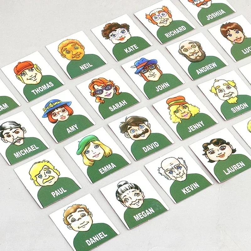 Guess Who I Am Board Game Parent-child Interaction Toy Logical Reasoning CHILDREN'S Puzzle Guess Me You My Character Chessboard