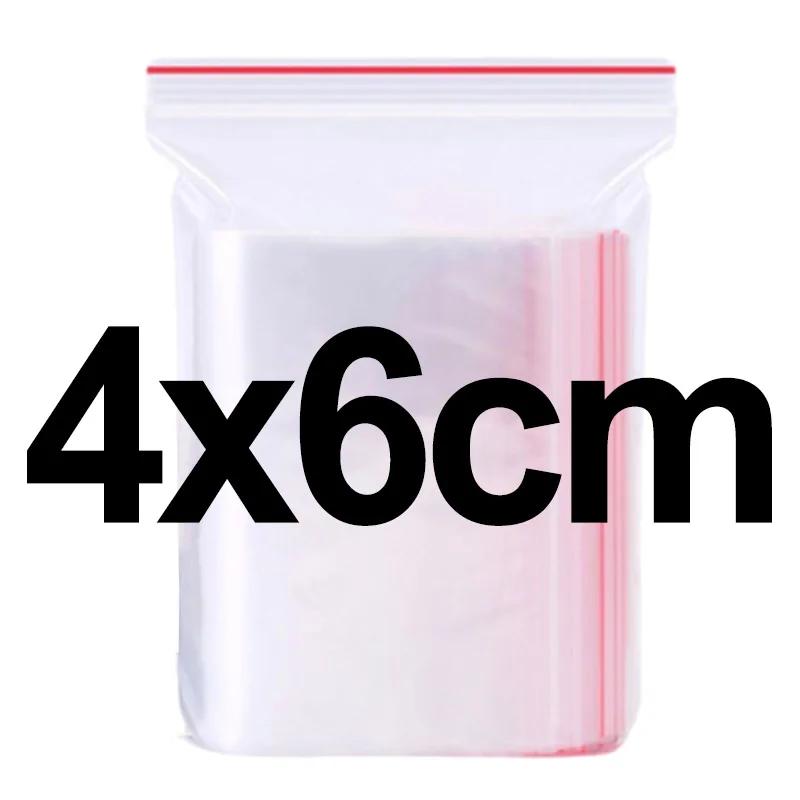 

Прозрачные герметичные пакеты с застежкой-молнией, пластиковые вакуумные пакеты для хранения небольших ювелирных изделий, кухонная упаковка для еды, многоразовый герметичный пакет для дома 100pcs