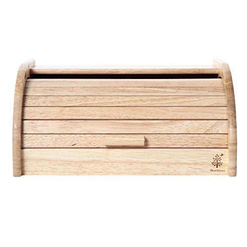 Fuji Boeki Bread Case, 33cm Wide X 23cm Deep X 16cm High, Natural Wood, Kitchen Storage, Bread Storage Case, Bonheur, 94381