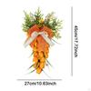 Easter Carrot Wreath Home Decor Wall Portable Artificial Garland Teardrop Swag for Party Supplies