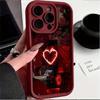 Heart Pattern Embossed Graphic Phone Case for iPhone 15 14 13 12 11 X XR Xs SE2 SE 8 7 Plus Pro Max Mini Silicone Back Cover