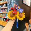 Handmade Crochet Sunflower Keychain - Teacher's Day Gift, Thank You Souvenir