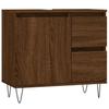 VidaXL Bathroom Cabinet Brown Oak 65x33x60 Cm Engineered Wood 831611