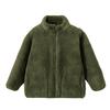 Children's Fashion Fleece-Lined Boys' & Girls' Autumn/Winter Lightweight Warm Solid-Color Coat