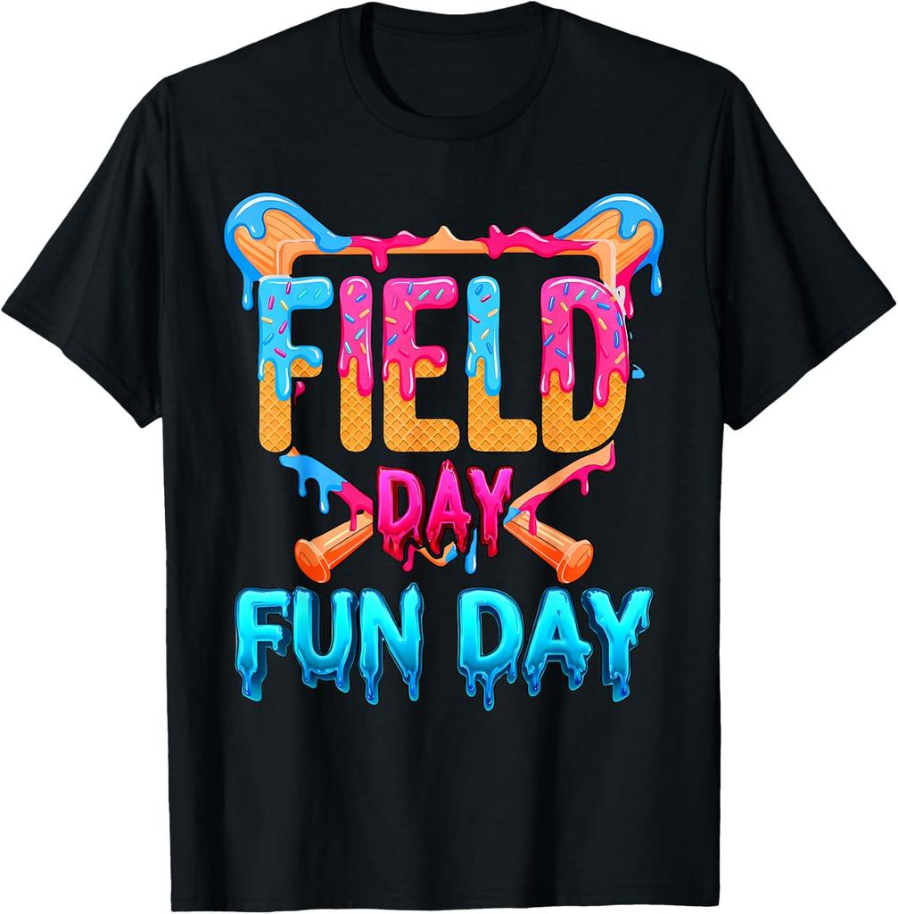 Field Day Fun Day Ice Cream Donut T-shirt