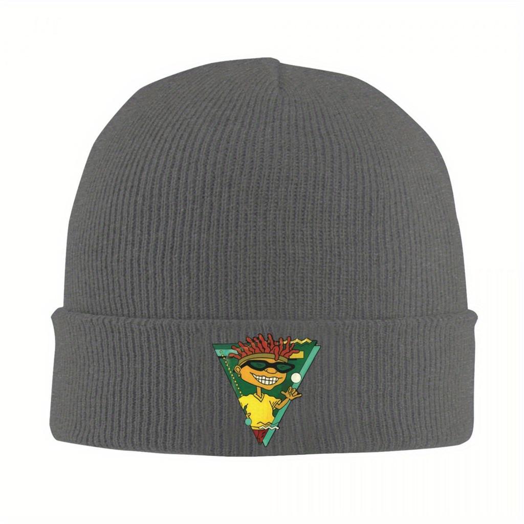 Rocket Power Character Group Knitted Hat Warm Skullies Beanies Baseball Cap