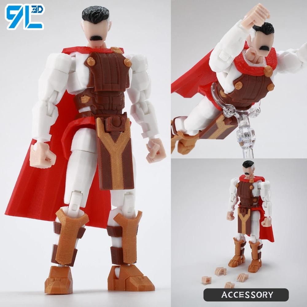 9L3D Printed NEWInvincibles Tech Jacker Titan13 Lucky13 Action Figure Dummy13 Motorcycle Multi-Jointed Collectible Model Toy T13