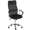 Office Chair Ergonomic Desk Chair with Armrest, High Backrest Height-Adjustable Swivel Chair with Rocking Function, Mesh Fabric, Computer Chair, Black
