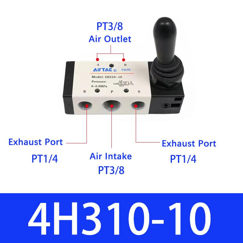 AIRTAC Passenger Pneumatic Original Manual Valve Hand Valve 4H210 4HA230 4H310 4HA330