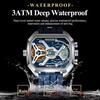 POEDAGAR E106 Luxury LED Display Men Wristwatch Fashion Luminous Sports Waterproof Calendar Quartz Watch for Men's Montres Homme