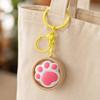 Light-up Steamed Bun Keyring Mini Sensory Clicker Toys Creative Press Keyboard Keychain Daily Use