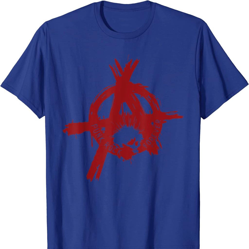 Punk Rock Rifiutare Resistere Ribellarsi Rivolta Simbolo Anarchia T-shirt Nuova 100% Cotone Casual Manica Corta Girocollo T-shirt da Uomo