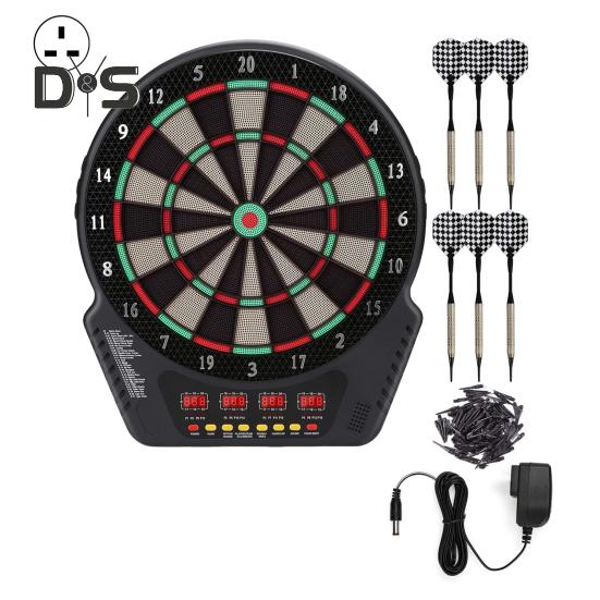 Electronic Dart Board with LCD Displays Lower Bounce Rate Compact Design Battery Powered Digital Soft Tip Dartboard Set