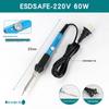 80W Constant Temperature Electric Soldering Iron with Digital Display - Household Electronic Welding Repair Tool