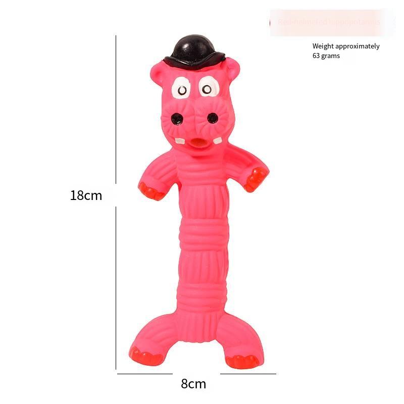 Quietschende Ente/Kuh aus Latex für Hunde – Kauspielzeug mit Geräuschfunktion für kleine und große Hunde – bissfest und interaktiv