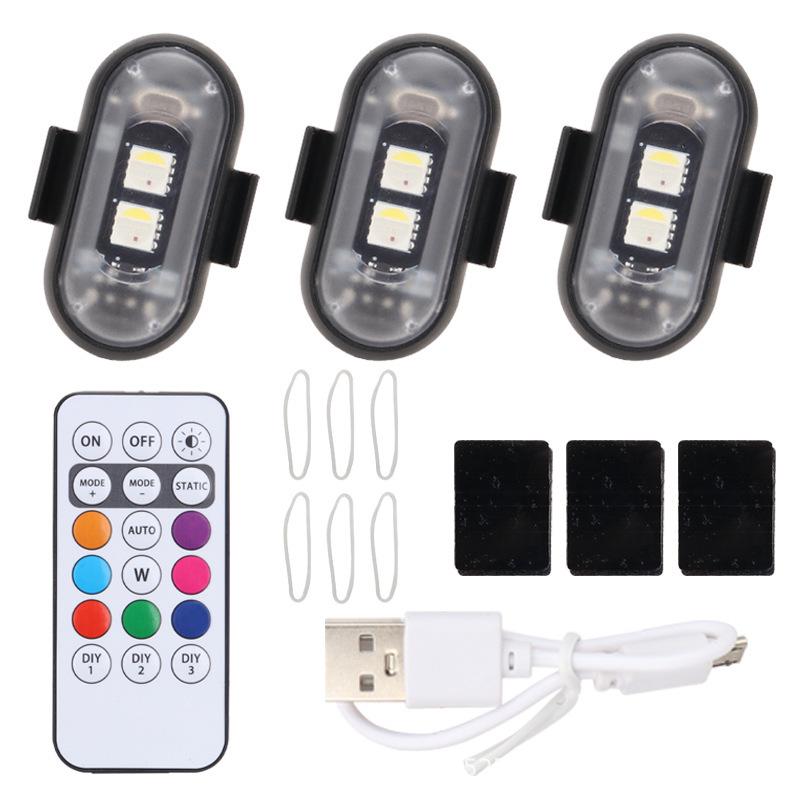 Wireless Multi-Color LED Flashing Light for Airplanes, Cars, Motorcycles, and Drones