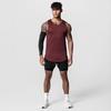 Men's Summer Elastic Fitness Vest - Stylish Printed Sleeveless T-Shirt