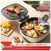 Multifunctional Non-stick Electric Griddle & BBQ Pan with Detachable Parts