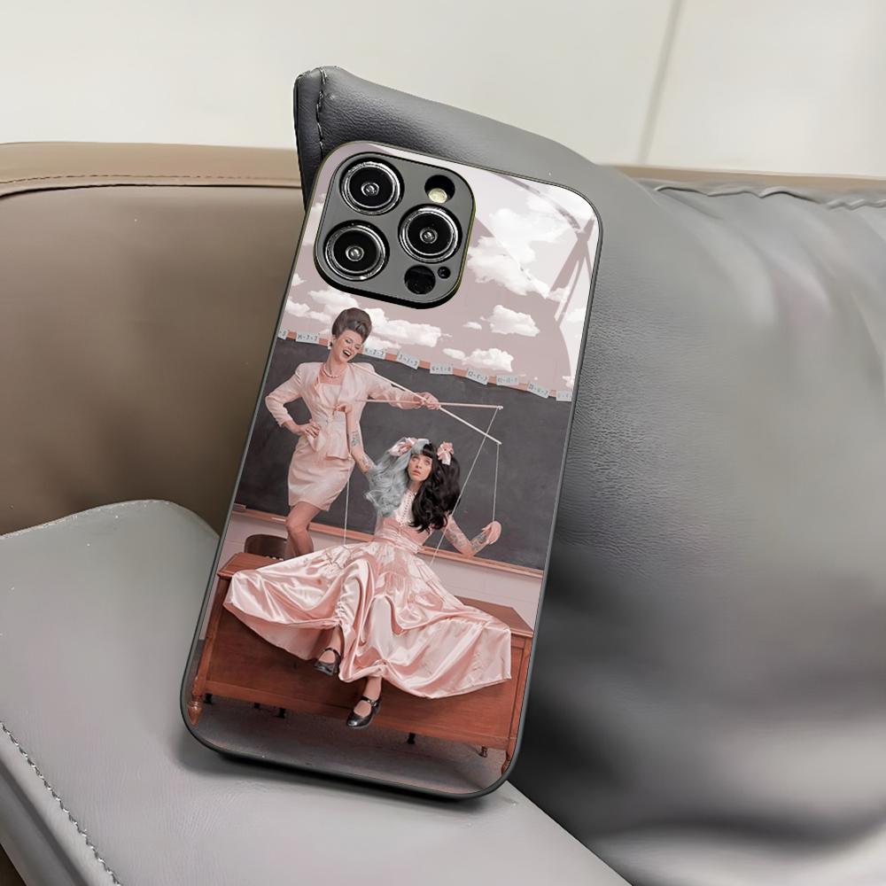 

Girl Singer Melanie Martinez Phone Case for Iphone 17 Air 16 15 14 12 11 13 Pro Max Mini X Xr Xs Puls Black Glass Cover iPhone 13 Pro