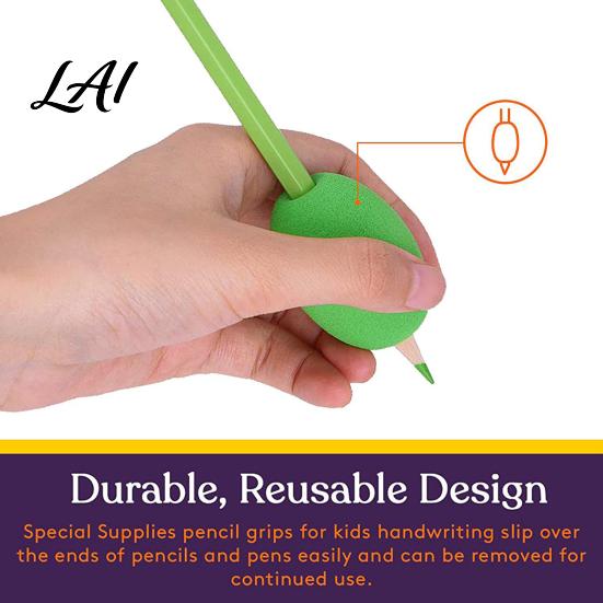 Finger Positioning Aid 6Pcs Pencil And Pen Grips for Kids Handwriting Reusable Adults Training Accessories Soft EVA Foam Cushioned Holders