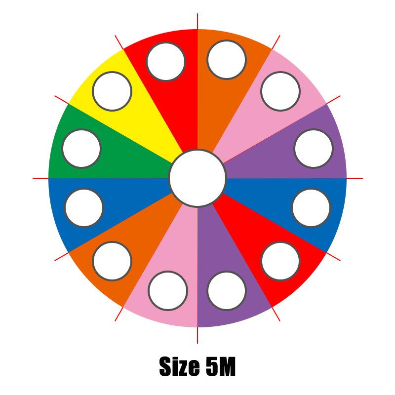Children Games Rainbow Parachute Toy Whack A Mole Kids Play Fun Outdoor Playground Team Building Exercise Activities