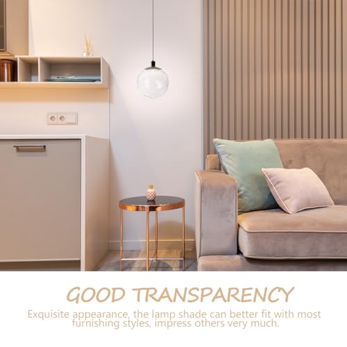 ABOOFAN Globus Lampenschirm Ersatz-Glaskugel-Schirm Dekorativer Kugelschirm Glasballen-Lampenschirm für Deckenleuchten Pendelleuchten Kronleuchter 60-65m