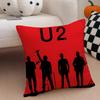Rock Band UU2 Cushion Cover Throw Pillow Cover Hidden Button Durable Polyester Chair Cushion