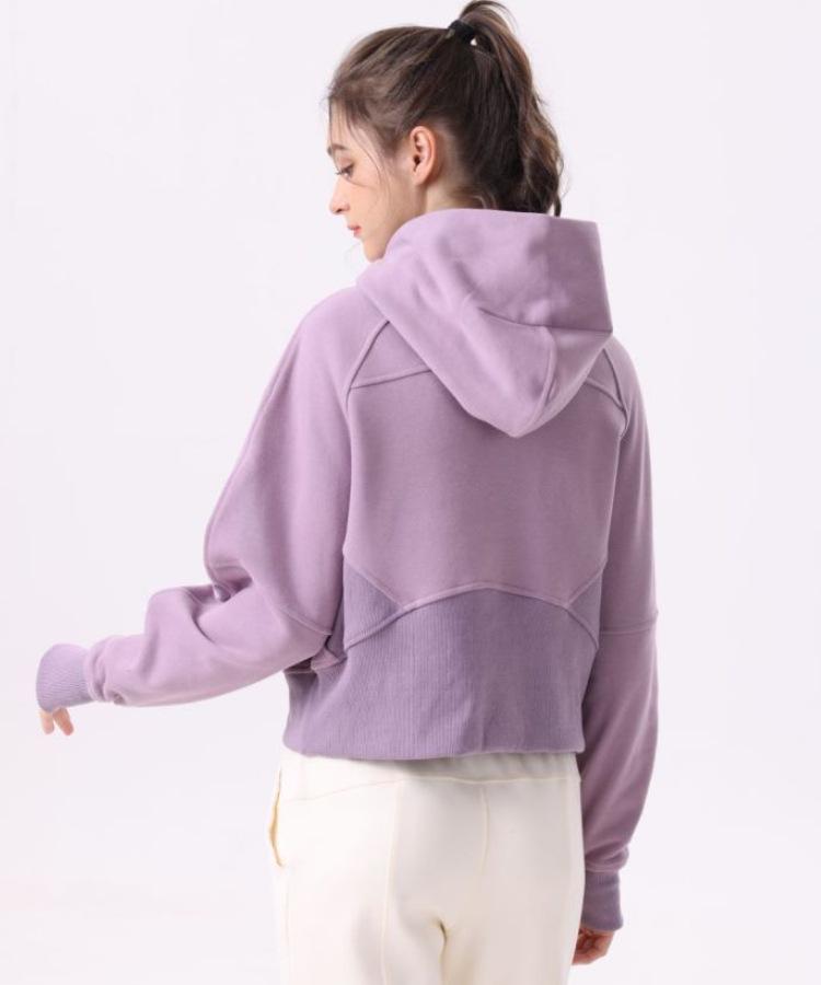 Women's Casual Cotton Zipper Hoodie - Autumn/Winter Yoga & Fitness Wear