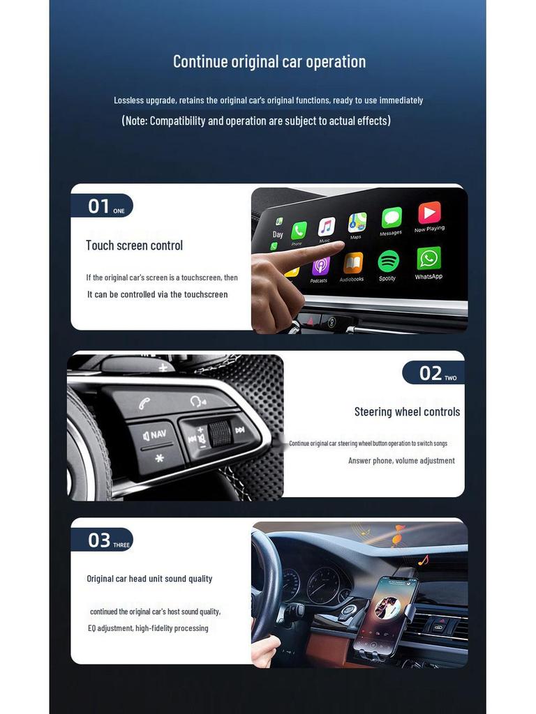 Wireless CarPlay & Android Auto Screen Mirroring Adapter