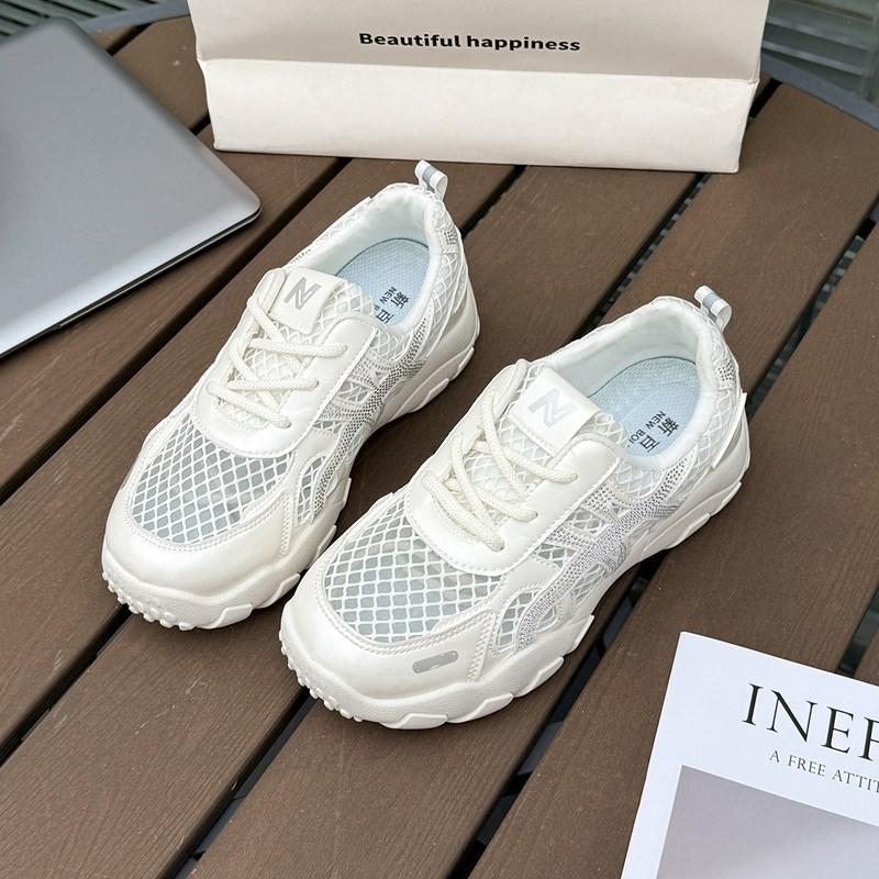 

Модная женская сетчатая дышащая легкая удобная спортивная повседневная обувь - Новые кроссовки для пеших прогулок, активного отдыха, путешествий, тренировок 40 кремовый
