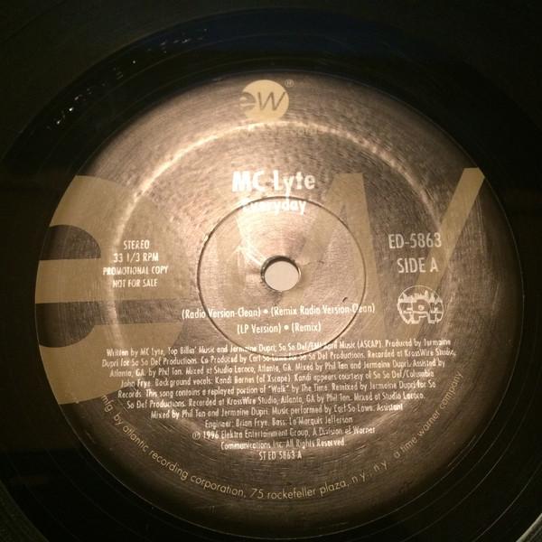 

12inch Record MC LYTE - Everyday ED5863 EastWest 1996 US Rap & Hip-Hop/R&B Used