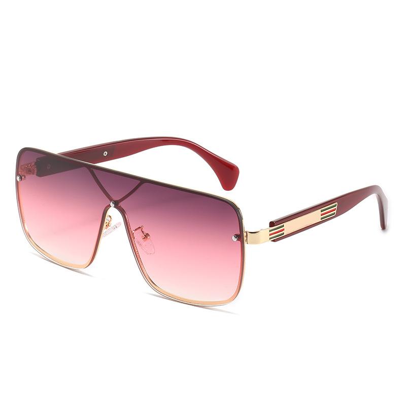 Integrated Sunglasses, Trendy Large-Frame One-Piece Glasses, Personalized Square Sunglasses For Women
